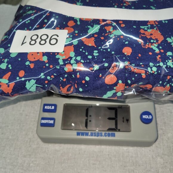 Cropp Progress Hoodie Adult S Blue Splash Paint Skull Crossbones Streetwear Flaw - Picture 14 of 14